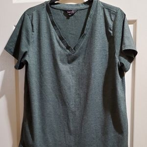 Amaryllis green short sleeve top